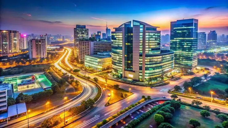Illustrative commercial tower render, Pimpri-Chinchwad, Pune