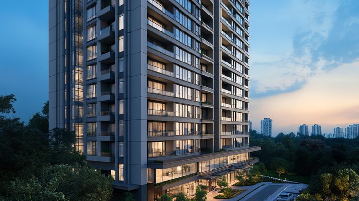 Illustrative apartment render, Hadapsar, Pune