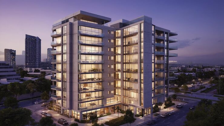 Illustrative luxury apartment render, Sadashiv Peth, Pune
