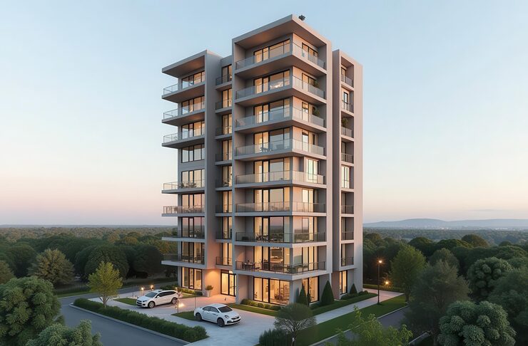 Illustrative apartment render, Mundhwa, Pune