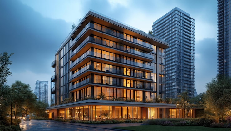 Illustrative luxury apartment render, Mundhwa, Pune