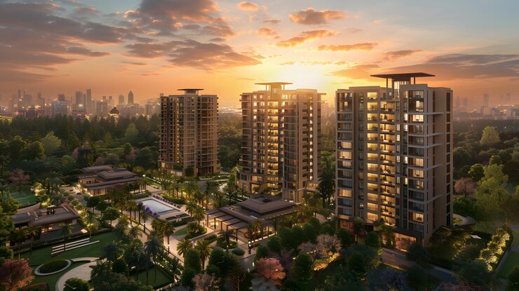 Illustrative apartment render, Bavdhan, Pune