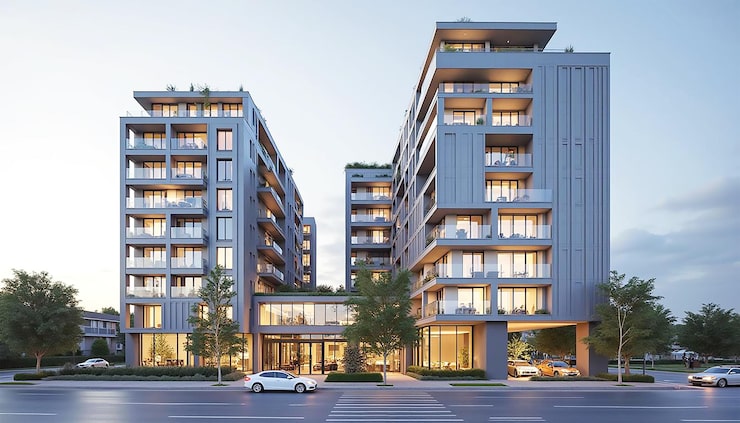 Illustrative luxury apartment render, Hinjewadi, Pune