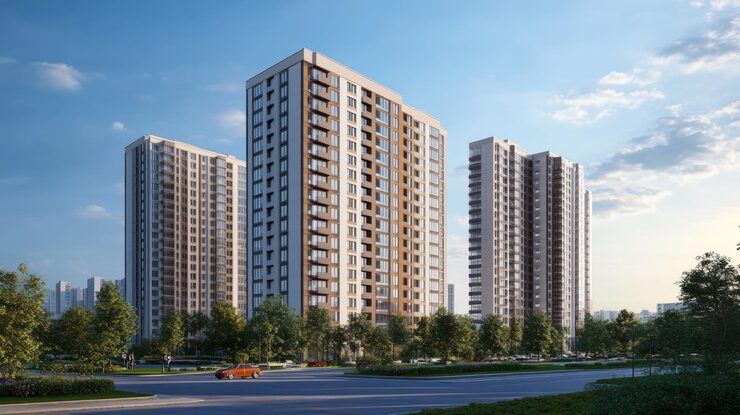 Illustrative apartment render, New Kharadi, Pune